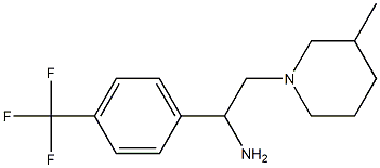 2-(3-methylpiperidin-1-yl)-1-[4-(trifluoromethyl)phenyl]ethan-1-amine Structure
