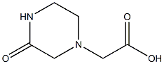 2-(3-oxopiperazin-1-yl)acetic acid Struktur