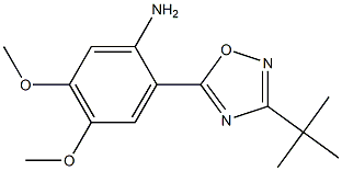 2-(3-tert-butyl-1,2,4-oxadiazol-5-yl)-4,5-dimethoxyaniline Structure