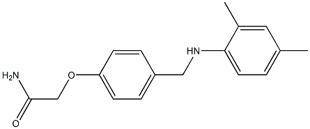 2-(4-{[(2,4-dimethylphenyl)amino]methyl}phenoxy)acetamide Structure