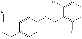 2-(4-{[(2-chloro-6-fluorophenyl)methyl]amino}phenoxy)acetonitrile,,结构式