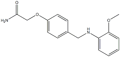 2-(4-{[(2-methoxyphenyl)amino]methyl}phenoxy)acetamide Struktur