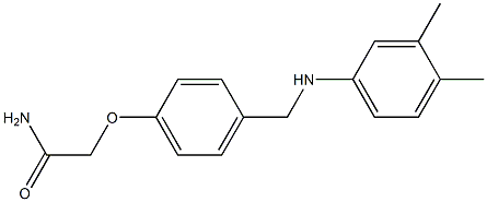 2-(4-{[(3,4-dimethylphenyl)amino]methyl}phenoxy)acetamide