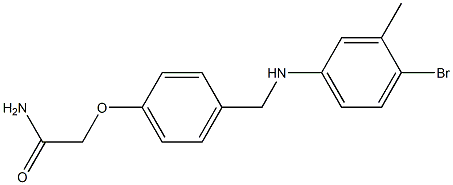 2-(4-{[(4-bromo-3-methylphenyl)amino]methyl}phenoxy)acetamide 结构式