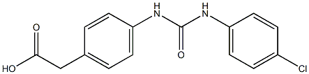 2-(4-{[(4-chlorophenyl)carbamoyl]amino}phenyl)acetic acid|