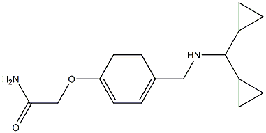 2-(4-{[(dicyclopropylmethyl)amino]methyl}phenoxy)acetamide,,结构式
