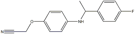 2-(4-{[1-(4-fluorophenyl)ethyl]amino}phenoxy)acetonitrile Structure