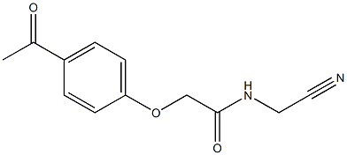 2-(4-acetylphenoxy)-N-(cyanomethyl)acetamide Structure