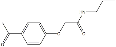 2-(4-acetylphenoxy)-N-propylacetamide 结构式