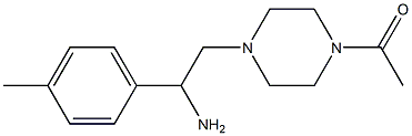 2-(4-acetylpiperazin-1-yl)-1-(4-methylphenyl)ethanamine Struktur