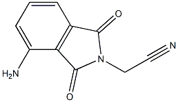 2-(4-amino-1,3-dioxo-2,3-dihydro-1H-isoindol-2-yl)acetonitrile 结构式