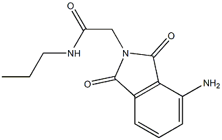 2-(4-amino-1,3-dioxo-2,3-dihydro-1H-isoindol-2-yl)-N-propylacetamide,,结构式