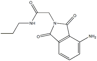 2-(4-amino-1,3-dioxo-2,3-dihydro-1H-isoindol-2-yl)-N-propylacetamide 化学構造式