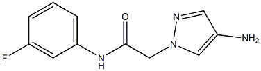  2-(4-amino-1H-pyrazol-1-yl)-N-(3-fluorophenyl)acetamide