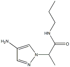 2-(4-amino-1H-pyrazol-1-yl)-N-propylpropanamide Structure