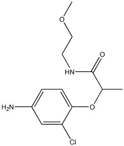  2-(4-amino-2-chlorophenoxy)-N-(2-methoxyethyl)propanamide