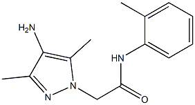 2-(4-amino-3,5-dimethyl-1H-pyrazol-1-yl)-N-(2-methylphenyl)acetamide|