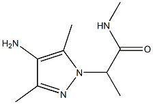 2-(4-amino-3,5-dimethyl-1H-pyrazol-1-yl)-N-methylpropanamide Structure