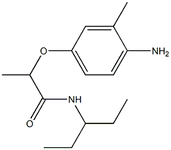 2-(4-amino-3-methylphenoxy)-N-(pentan-3-yl)propanamide Structure