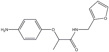 2-(4-aminophenoxy)-N-(furan-2-ylmethyl)propanamide Structure