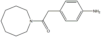 2-(4-aminophenyl)-1-(azocan-1-yl)ethan-1-one Struktur