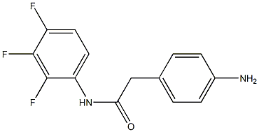 2-(4-aminophenyl)-N-(2,3,4-trifluorophenyl)acetamide Structure