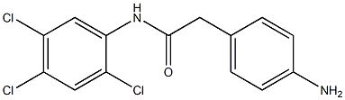 2-(4-aminophenyl)-N-(2,4,5-trichlorophenyl)acetamide 结构式