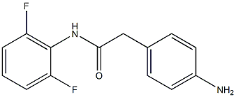 2-(4-aminophenyl)-N-(2,6-difluorophenyl)acetamide Structure