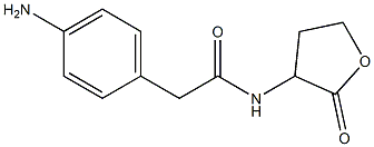 2-(4-aminophenyl)-N-(2-oxooxolan-3-yl)acetamide 结构式