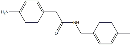 2-(4-aminophenyl)-N-(4-methylbenzyl)acetamide Structure