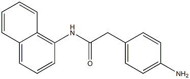 2-(4-aminophenyl)-N-(naphthalen-1-yl)acetamide,,结构式