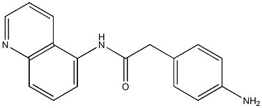 2-(4-aminophenyl)-N-(quinolin-5-yl)acetamide