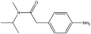 2-(4-aminophenyl)-N-isopropyl-N-methylacetamide Structure