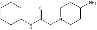 2-(4-aminopiperidin-1-yl)-N-cyclohexylacetamide|