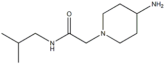 2-(4-aminopiperidin-1-yl)-N-isobutylacetamide,,结构式