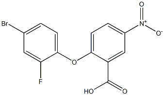 2-(4-bromo-2-fluorophenoxy)-5-nitrobenzoic acid,,结构式