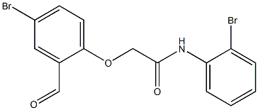 2-(4-bromo-2-formylphenoxy)-N-(2-bromophenyl)acetamide Structure