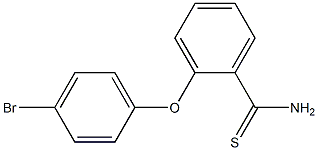 2-(4-bromophenoxy)benzene-1-carbothioamide Structure