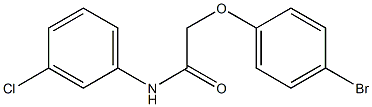 2-(4-bromophenoxy)-N-(3-chlorophenyl)acetamide Structure