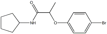 2-(4-bromophenoxy)-N-cyclopentylpropanamide Structure