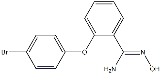 2-(4-bromophenoxy)-N'-hydroxybenzene-1-carboximidamide Structure