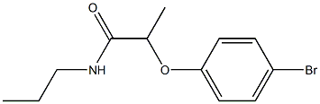 2-(4-bromophenoxy)-N-propylpropanamide Structure