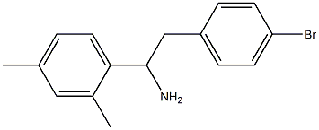 2-(4-bromophenyl)-1-(2,4-dimethylphenyl)ethan-1-amine Structure