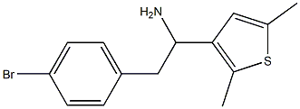 2-(4-bromophenyl)-1-(2,5-dimethylthiophen-3-yl)ethan-1-amine Structure