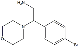 2-(4-bromophenyl)-2-morpholin-4-ylethanamine 化学構造式