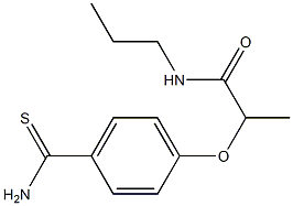 2-(4-carbamothioylphenoxy)-N-propylpropanamide 结构式