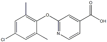 2-(4-chloro-2,6-dimethylphenoxy)pyridine-4-carboxylic acid 化学構造式