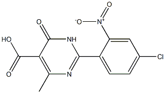 2-(4-chloro-2-nitrophenyl)-4-methyl-6-oxo-1,6-dihydropyrimidine-5-carboxylic acid Structure