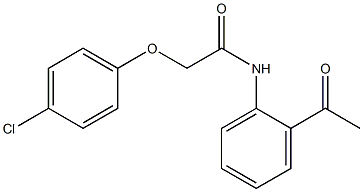 2-(4-chlorophenoxy)-N-(2-acetylphenyl)acetamide