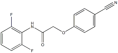 2-(4-cyanophenoxy)-N-(2,6-difluorophenyl)acetamide 结构式